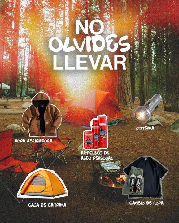 No olvides llevar: lista de elementos para el campamento (ropa abrigadora, casa de campaña, artículos de aseo, linterna, cambio de ropa)